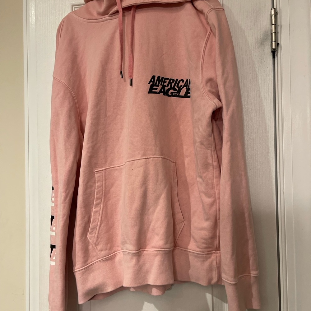 hoodie men’s light pink medium